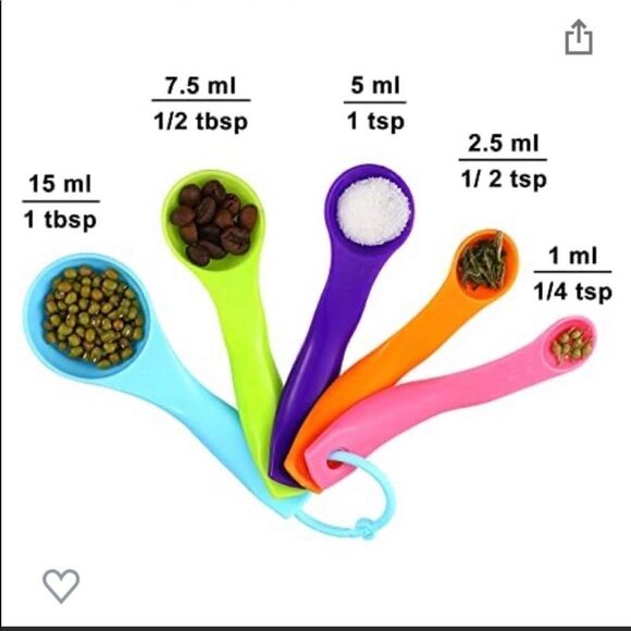 Colorful measuring spoons  - Picture 8 of 8